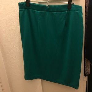 Mossimo Teal Pencil Skirt